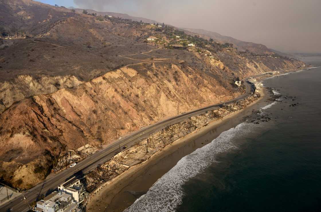 Seaside homes in Malibu were burned to the ground in the deadly fires that devastated parts of Los Angeles, California in January 2025