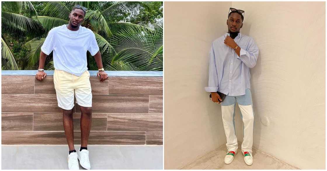Osei Kwame Despite's Son: 5 Times Saahene Modelled In Designer Clothes And Sneakers Osei Kwame Despite's Son: 5 Times Saahene Modelled In Designer Clothes And Sneakers