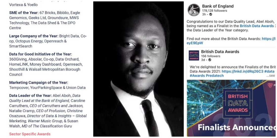 Nigerian-Born British Achieves Success, Emerges Finalist in Big European Contest, Bank of England Reacts