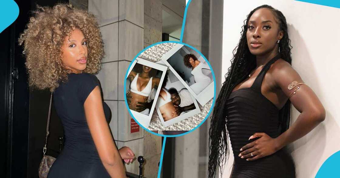 Janine Mackson, Thomas Partey and Gifty Boakye Janine Mackson, Thomas Partey and Gifty Boakye