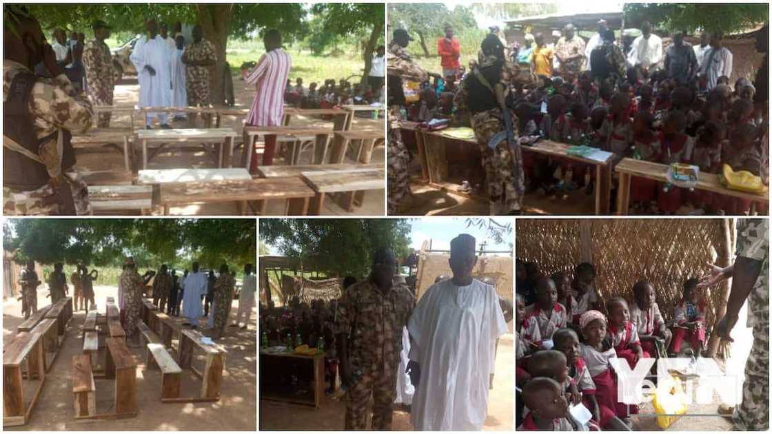 The children sat on their new chairs. The children sat on their new chairs.