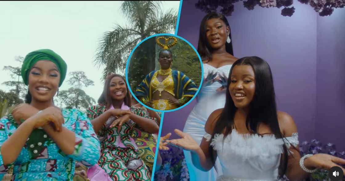 2024 Ghana's Most Beautiful contestants and Wiyaala sing the theme song.