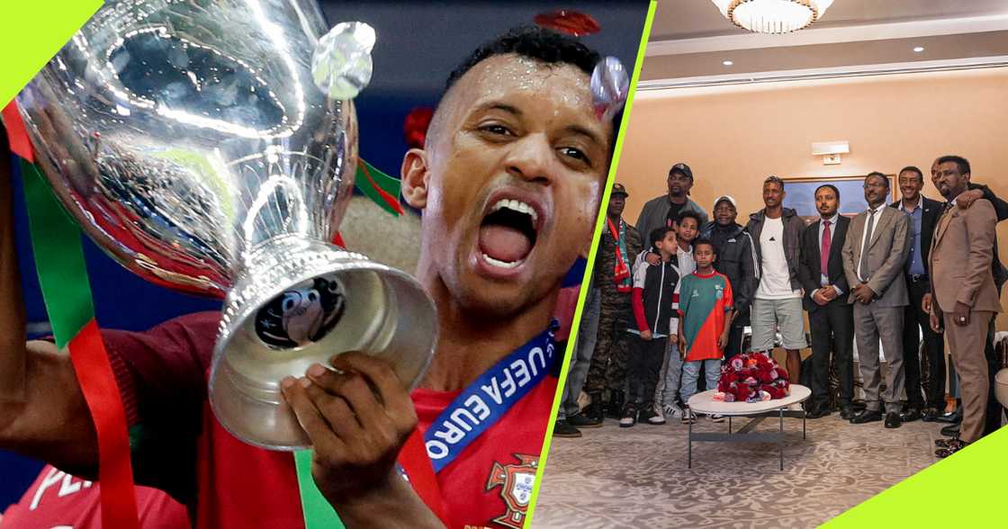 Former Manchester United star Luis Nani took a trip to Ethiopia for the first time as part of his vacation itinerary. Former Manchester United star Luis Nani took a trip to Ethiopia for the first time as part of his vacation itinerary.