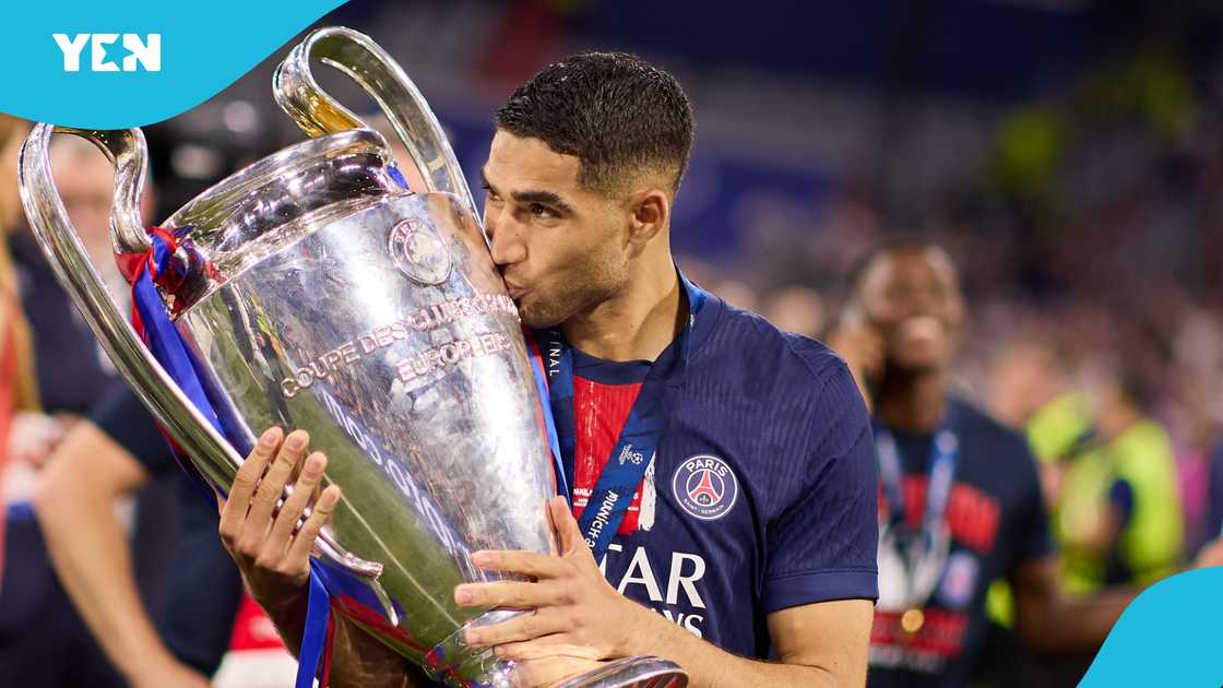 Achraf Hakimi, UEFA Champions League, PSG, Inter Milan, FIFA Club World Cup. Achraf Hakimi, UEFA Champions League, PSG, Inter Milan, FIFA Club World Cup.