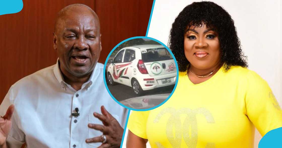 John Mahama and Mercy Asiedu