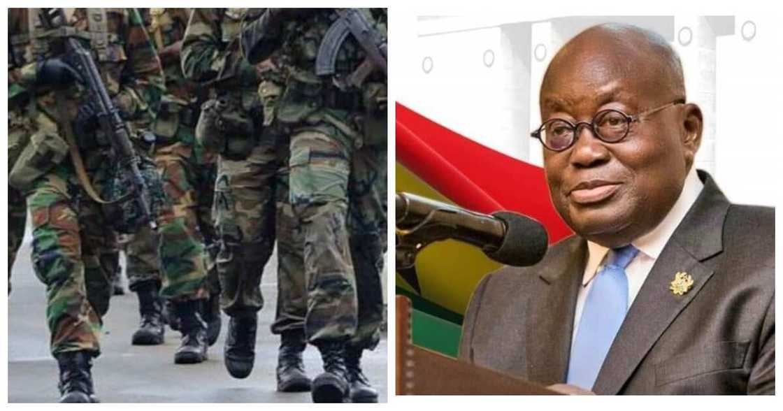 Akufo-Addo and soldiers Akufo-Addo and soldiers