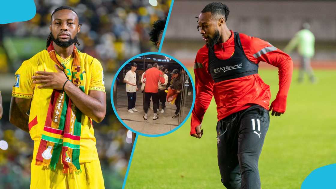 Antoine Semenyo, Semenyo receives superstar treatment, Semenyo in Japan, Nagoya, 2025 Kirin Challenge Cup, Black Stars, AFC Bournemouth.