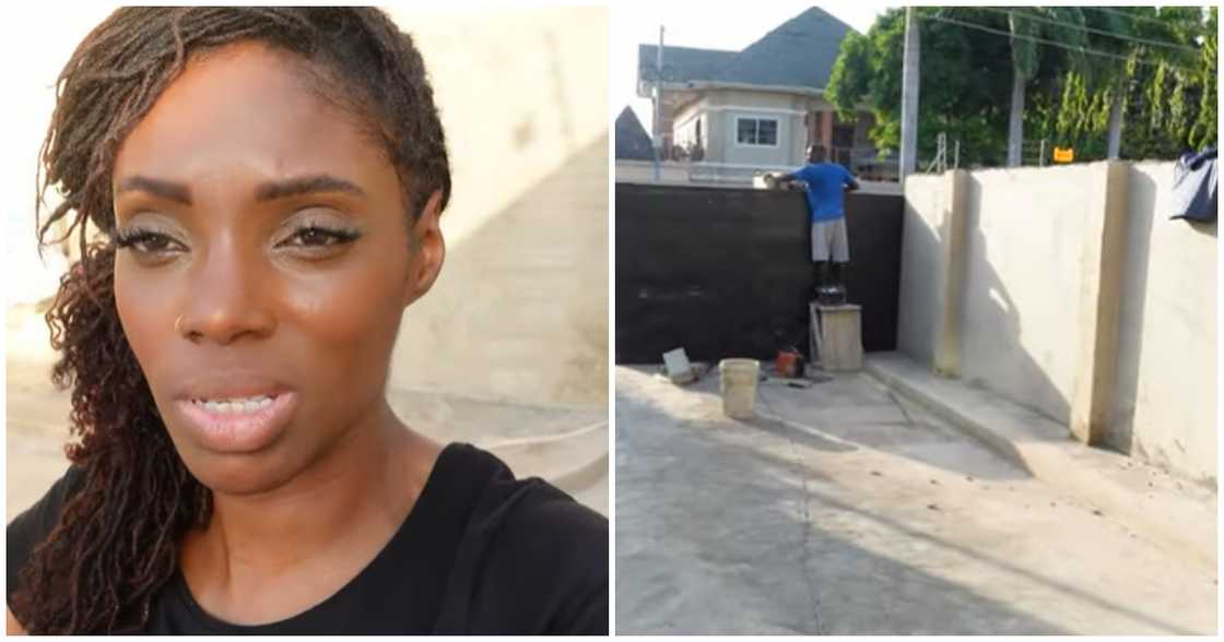 Young lady building in Ghana complains of cost associated with building in Ghana Young lady building in Ghana complains of cost associated with building in Ghana