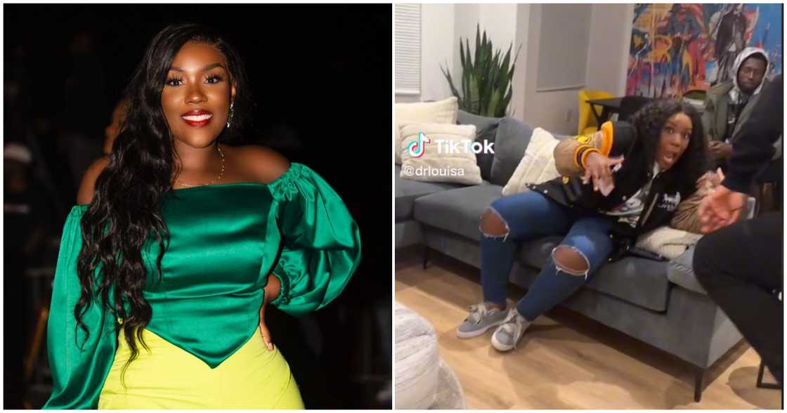 Stonebwoy's wife Dr Louisa Satekla drops phone in video