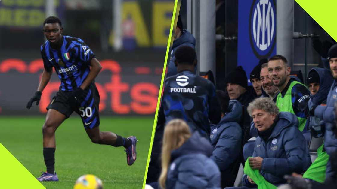 Mike Aidoo makes Inter Milan debut.