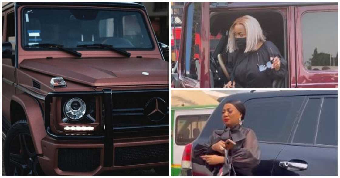 Afia Schwar: Nana Ama McBrown, Fada Dickson, Others in Expensive cars for Father's one-week Afia Schwar: Nana Ama McBrown, Fada Dickson, Others in Expensive cars for Father's one-week