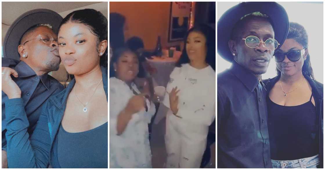 Shatta Wale, Elfreda and her mum Shatta Wale, Elfreda and her mum