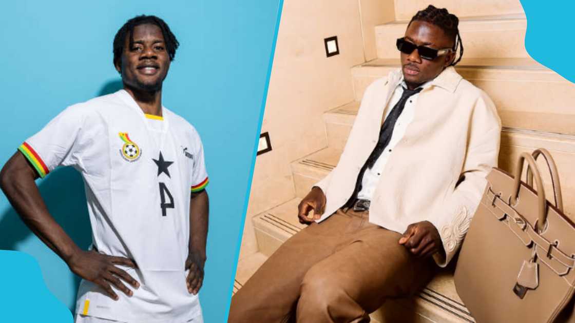 Mohammed Salisu models in Louis Vuitton collection. Mohammed Salisu models in Louis Vuitton collection.