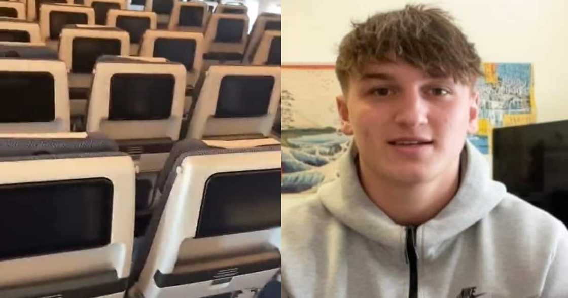 Lucky Teen Notices He Is only Passenger on Commercial Flight: "I Was Allowed to Move Around" Lucky Teen Notices He Is only Passenger on Commercial Flight: "I Was Allowed to Move Around"