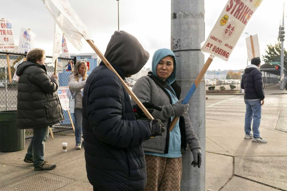 Boeing factory workers remain on strike after rejecting the company's latest contract offer on October 23