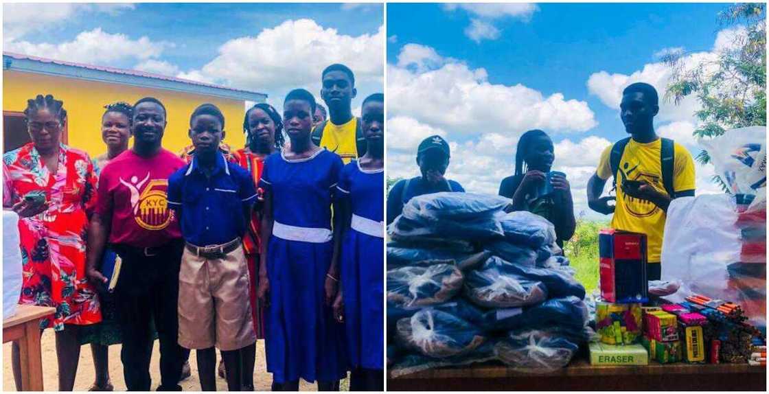 Kasoa Youth Choir during their donation