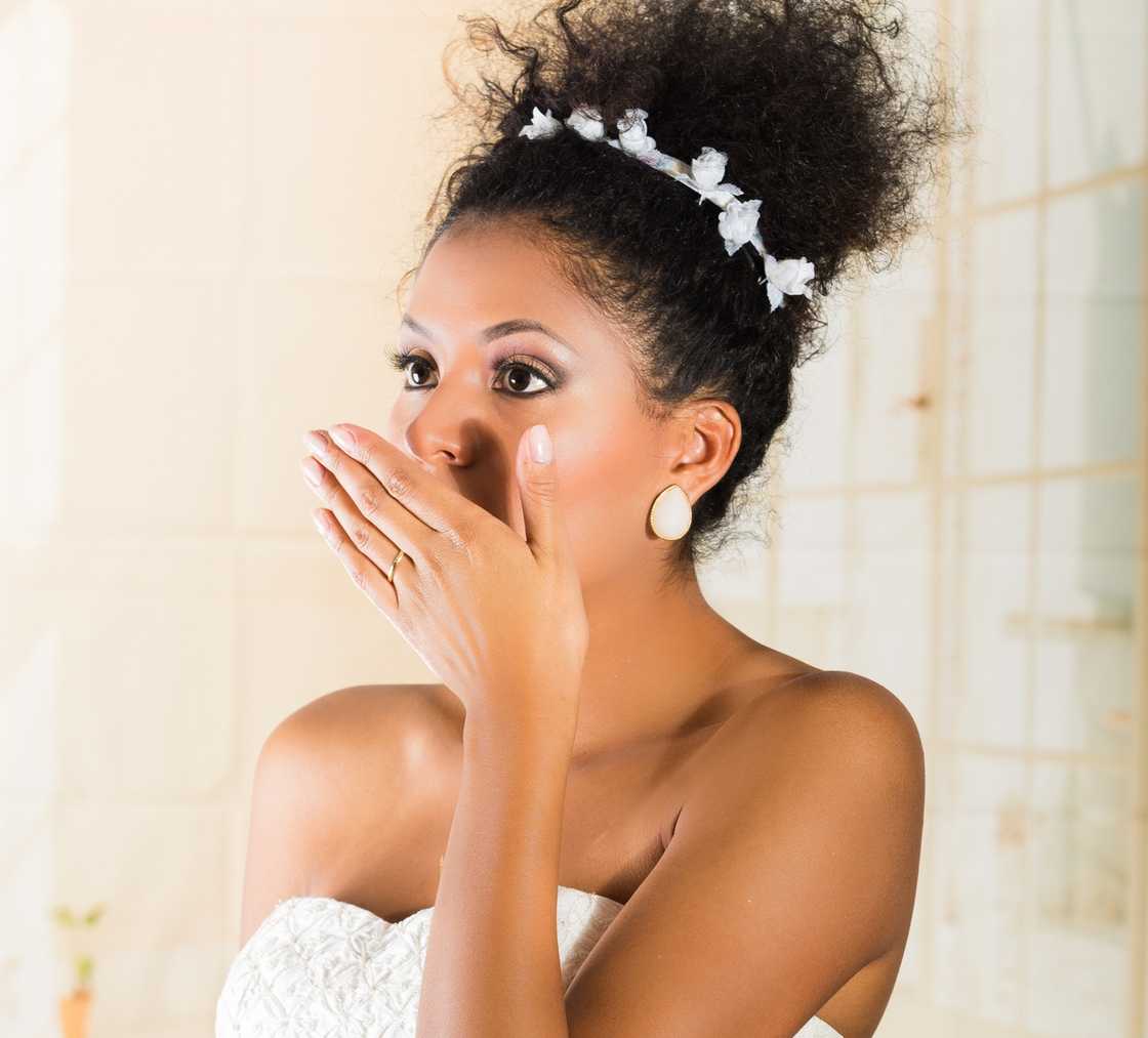 A bride in disbelief A bride in disbelief