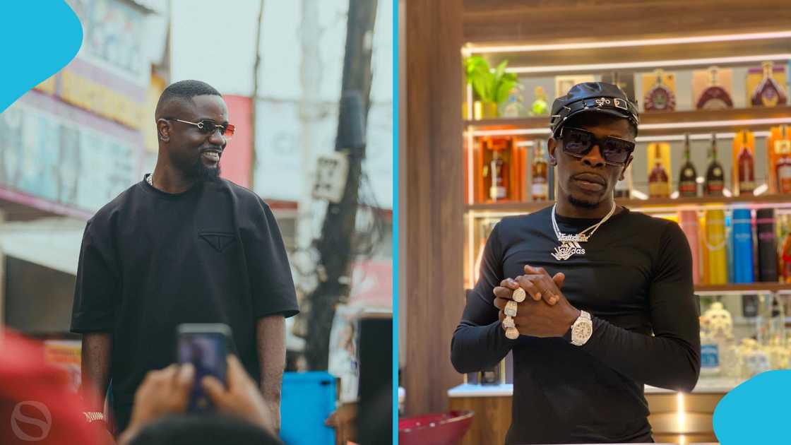 Sarkodie, Shatta Wale, 2025 Rapperholic concert, Rapperholic, Sarkodie and Shatta Wale on stage, Kumasi Sarkodie, Shatta Wale, 2025 Rapperholic concert, Rapperholic, Sarkodie and Shatta Wale on stage, Kumasi