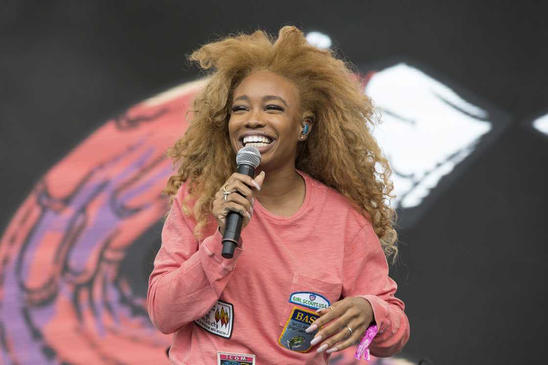 Sza performs onstage during the Pemberton Music Festival in Pemberton Sza performs onstage during the Pemberton Music Festival in Pemberton