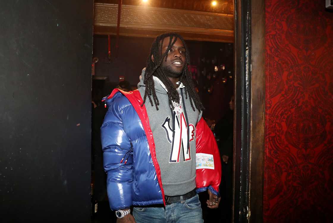 Recording artist Chief Keef backstage at Irving Plaza in New York City. Recording artist Chief Keef backstage at Irving Plaza in New York City.
