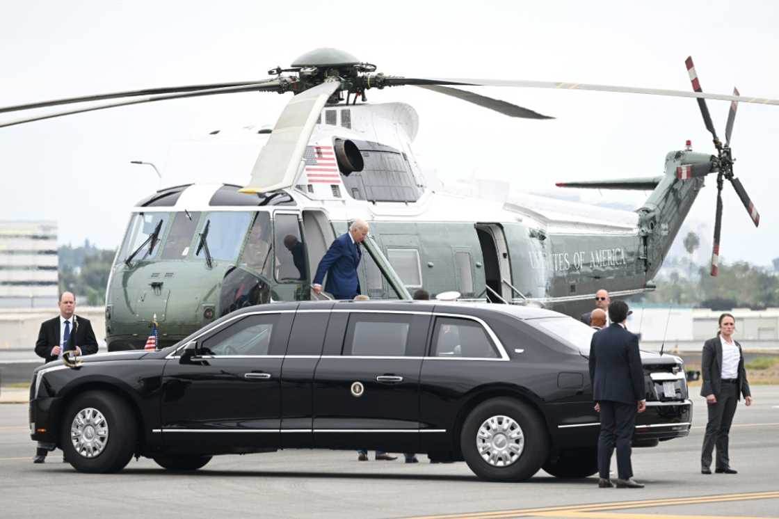 US President Joe Biden disembarks from Marine One upon arrival in Santa Ana, California, where he made remarks that have outraged Pakistan US President Joe Biden disembarks from Marine One upon arrival in Santa Ana, California, where he made remarks that have outraged Pakistan