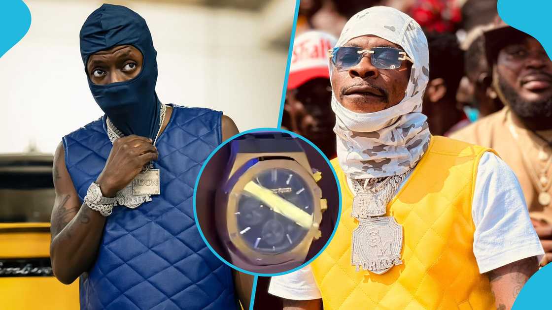 Shatta Wale, Audemars Piguet watch, Shatta Wale's birthday, Shatta Wale flaunts Audemars Piguet watch, Shatta Wale's watch, Shatta Wale's 40th birthday Shatta Wale, Audemars Piguet watch, Shatta Wale's birthday, Shatta Wale flaunts Audemars Piguet watch, Shatta Wale's watch, Shatta Wale's 40th birthday