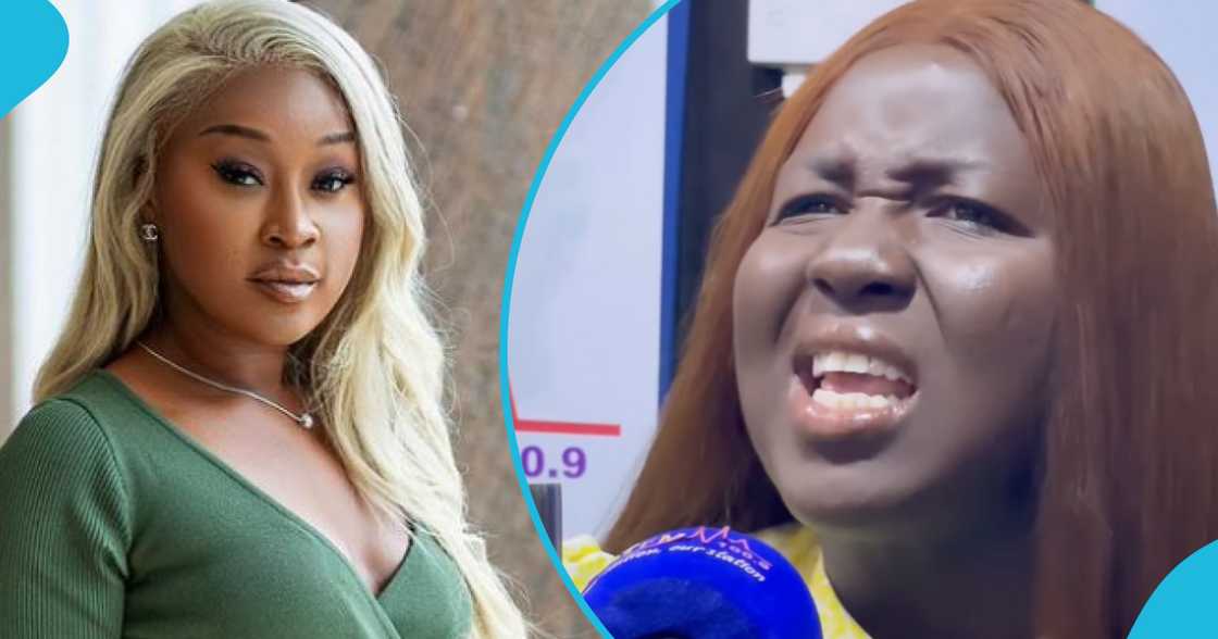 Efia Odo and MC Yaa Yeboah rock coloured hairstyles.