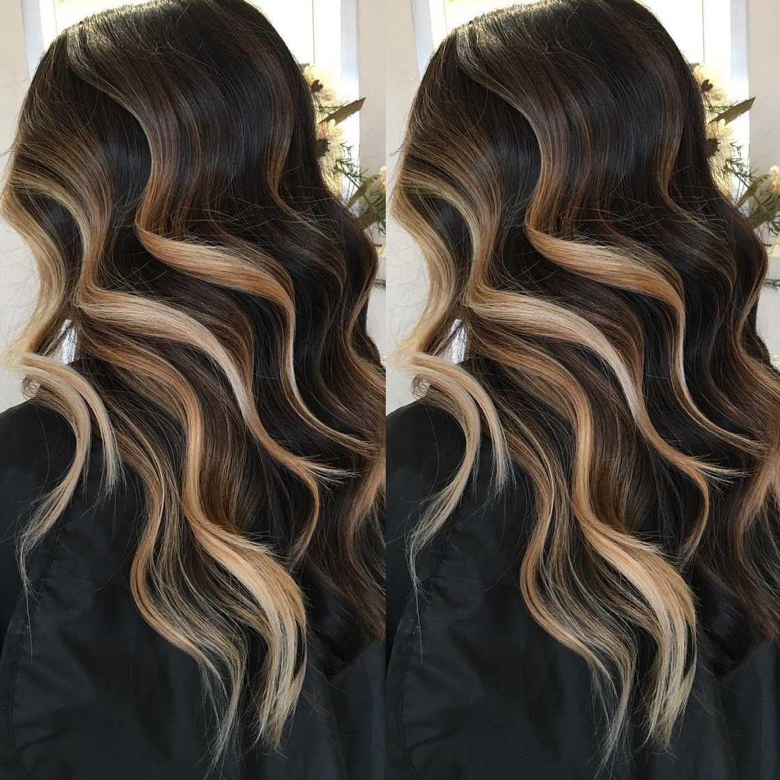 brown hair with blonde highlights