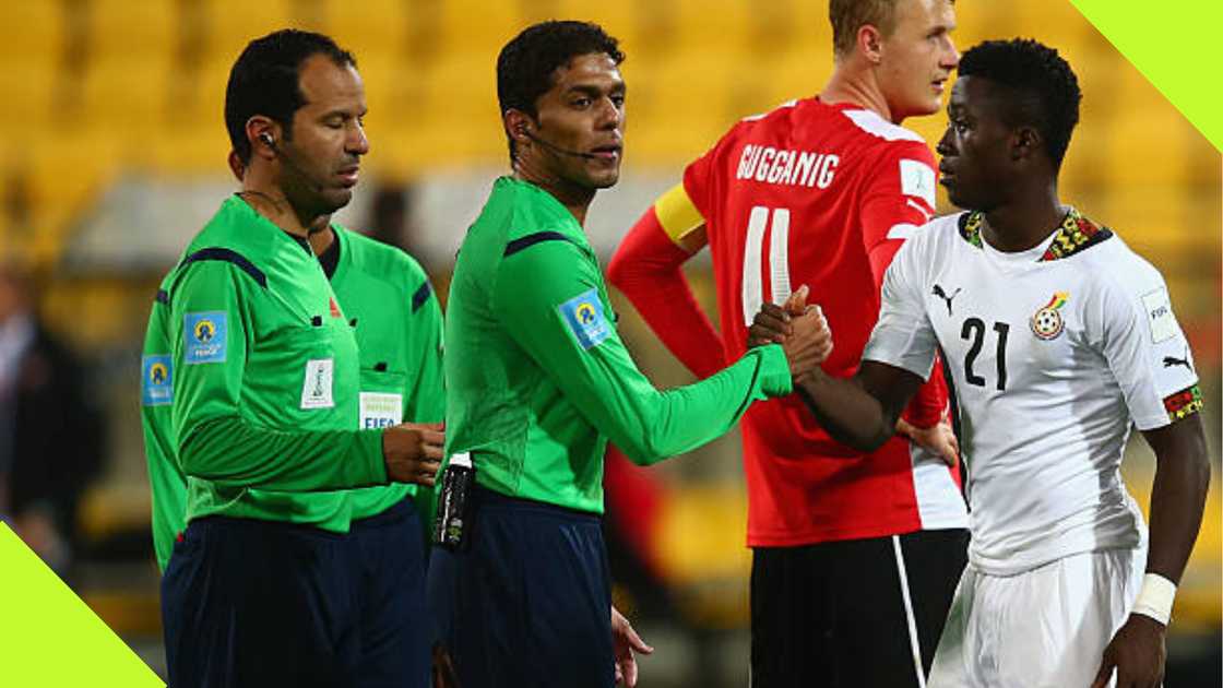 Patrick Asmah playing for Ghana.