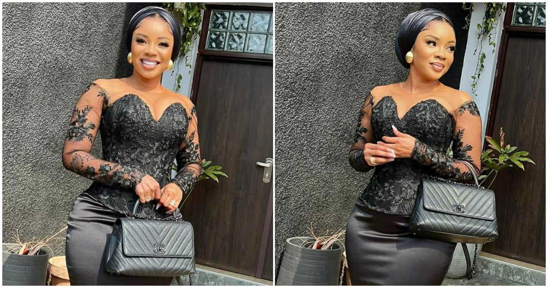 Serwaa Amihere glows in black dress. Serwaa Amihere glows in black dress.