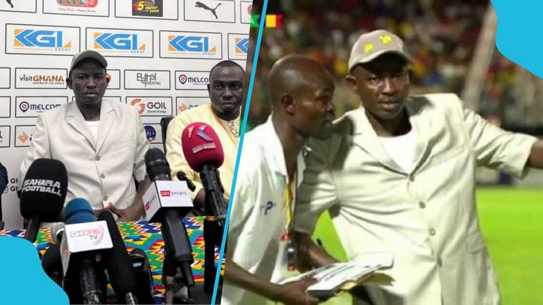 Chad coach Tahir Gardia trends after Ghana game. Chad coach Tahir Gardia trends after Ghana game.