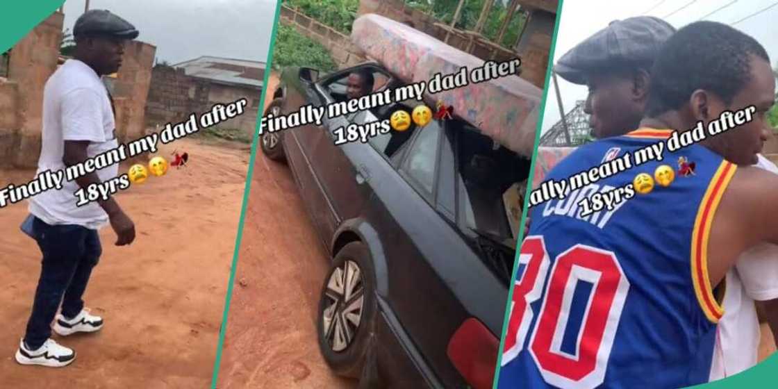 Man surprises his family after 18 years in Europe Man surprises his family after 18 years in Europe