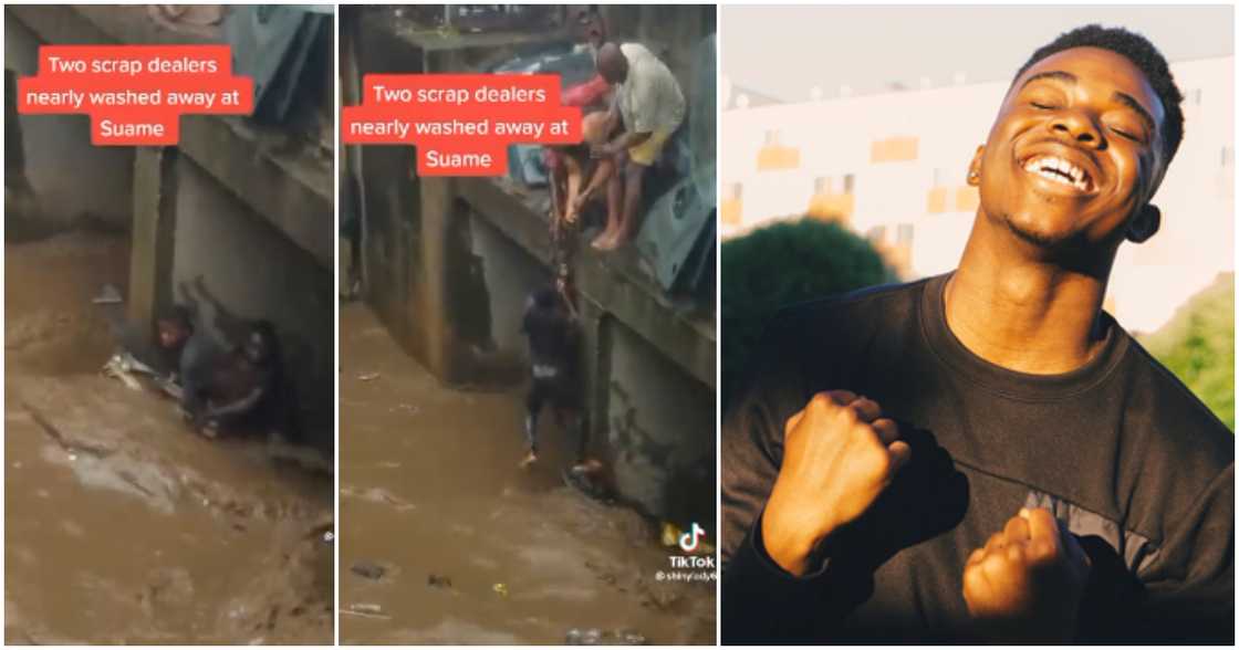 Men save lives of stranded scrap dealers. Men save lives of stranded scrap dealers.