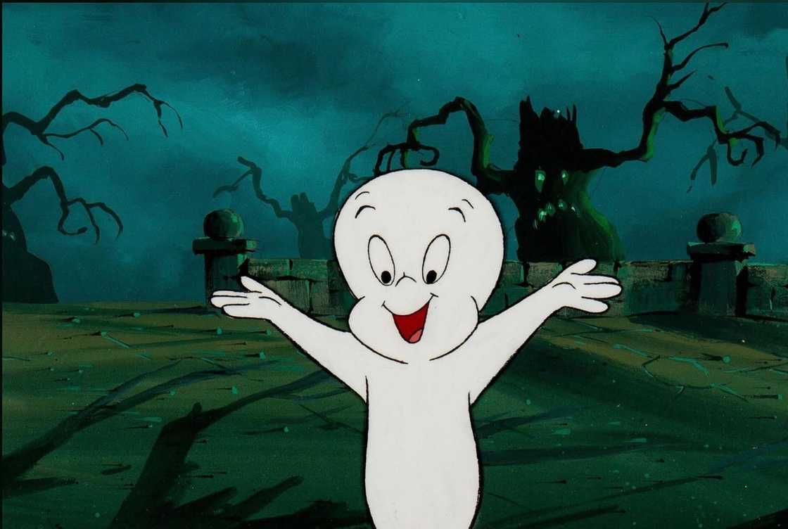 Casper the Friendly Ghost is happy outside Casper the Friendly Ghost is happy outside