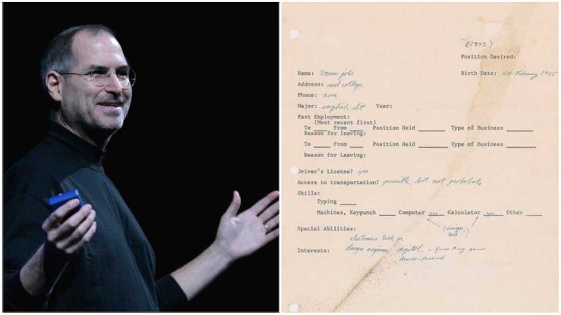 Steve Jobs' 1973 handwritten application letter when he was looking for work sells for over N83m Steve Jobs' 1973 handwritten application letter when he was looking for work sells for over N83m