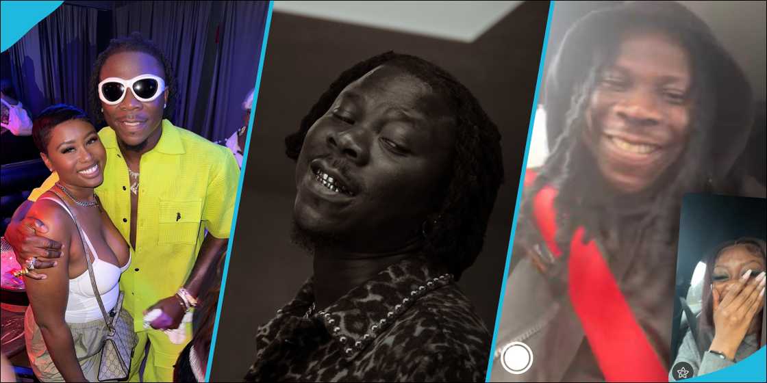 Stonebwoy and a US-based fan in photos Stonebwoy and a US-based fan in photos