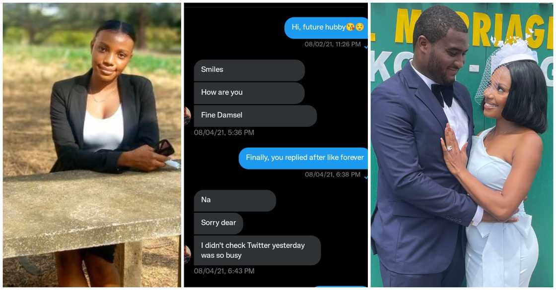 Young lady marries young man she reached out to on Twitter Young lady marries young man she reached out to on Twitter