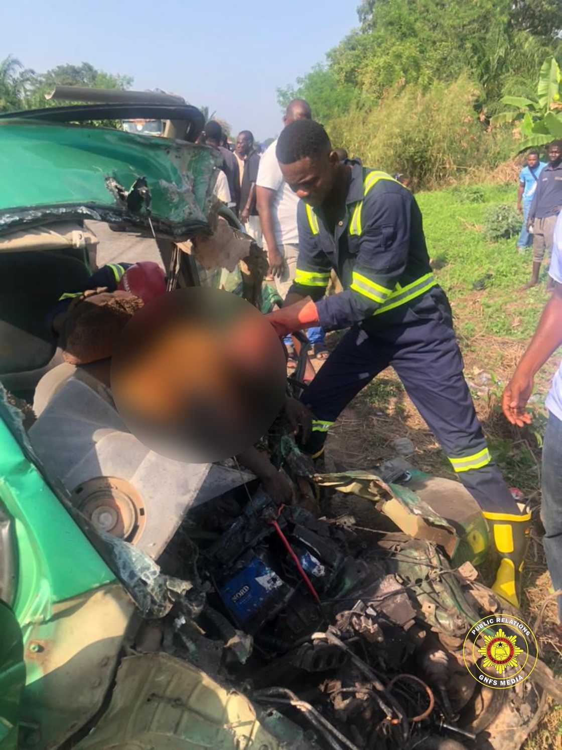 Ghana National Fire Service, Accidents In Ghana, Kpando-Aziave Collision, Volta RegionAccident, Fatal Car Crashes, GNFS