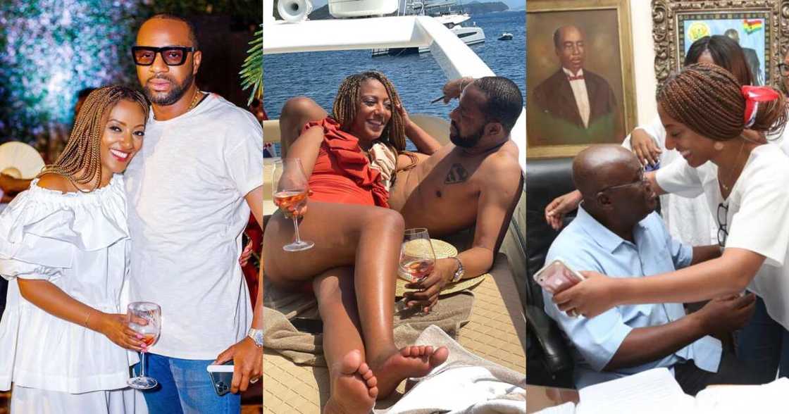 AKufo-Addo's daughter, Valeria, and her husband AKufo-Addo's daughter, Valeria, and her husband