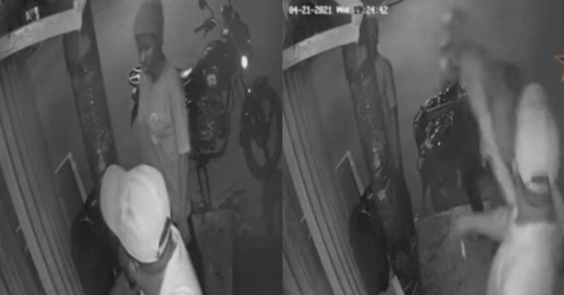 CCTV footage shows moments robbers attacked MOMO shop & took GHc 200k