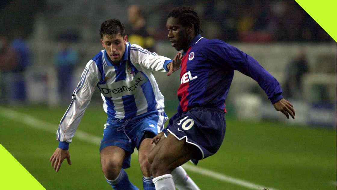 Jay Jay Okocha in action for PSG Jay Jay Okocha in action for PSG