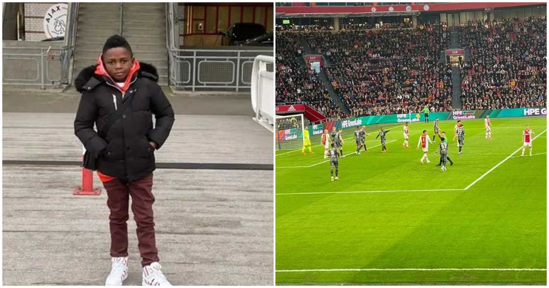Yaw Dabo visits Ajax FC stadium in Amsterdam Yaw Dabo visits Ajax FC stadium in Amsterdam