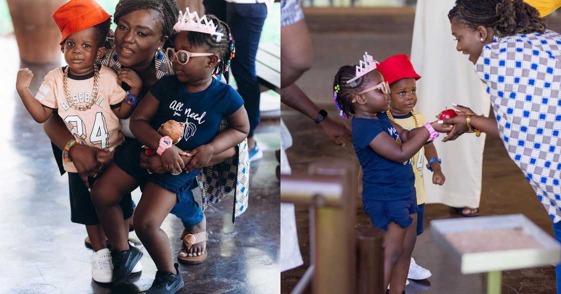 Stonebwoy's gorgeous children pictured with Top Ghanaian-British TV Presenter Stonebwoy's gorgeous children pictured with Top Ghanaian-British TV Presenter