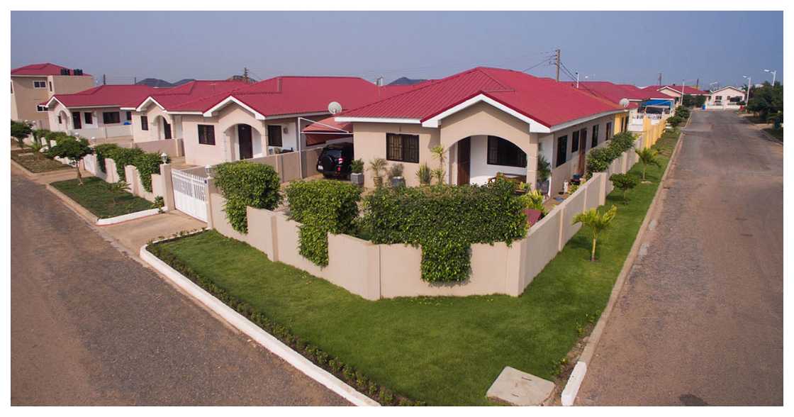 A well-planned gated community A well-planned gated community