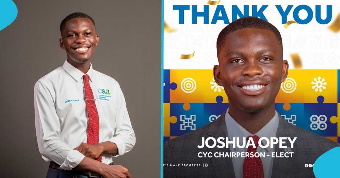 Joshua Opey, Ghanaian man, chairperson, Commonwealth Youth Council, NUGS, General Secretary