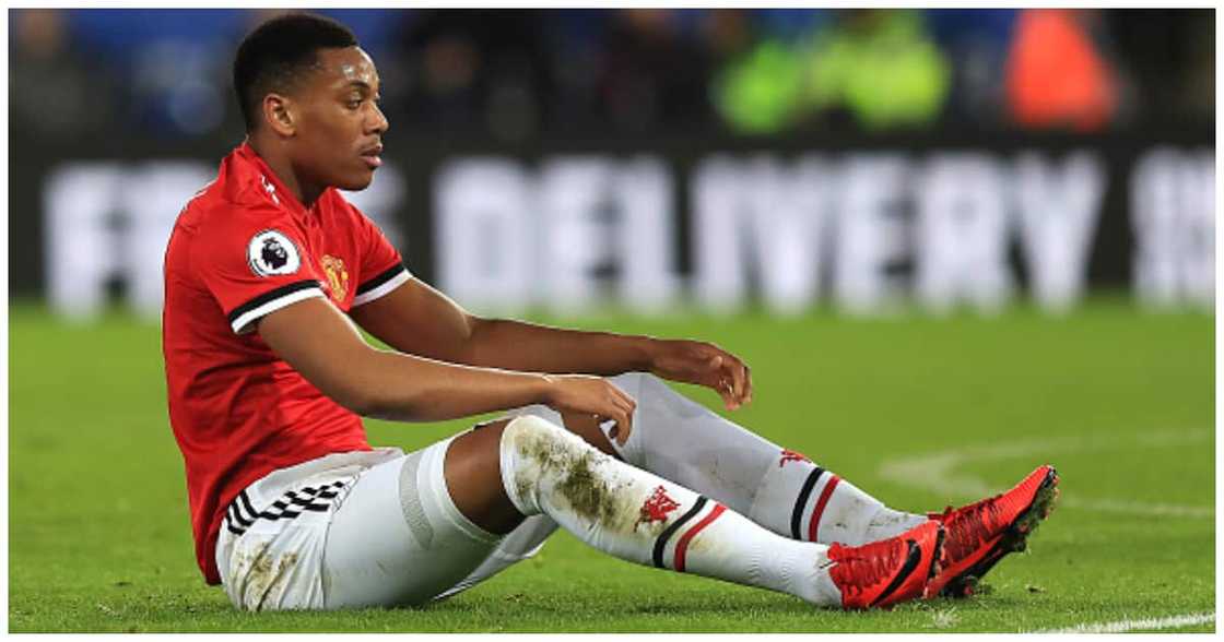 Anthony Martial cuts a dejected face during a past match. Photo: Getty Images. Anthony Martial cuts a dejected face during a past match. Photo: Getty Images.