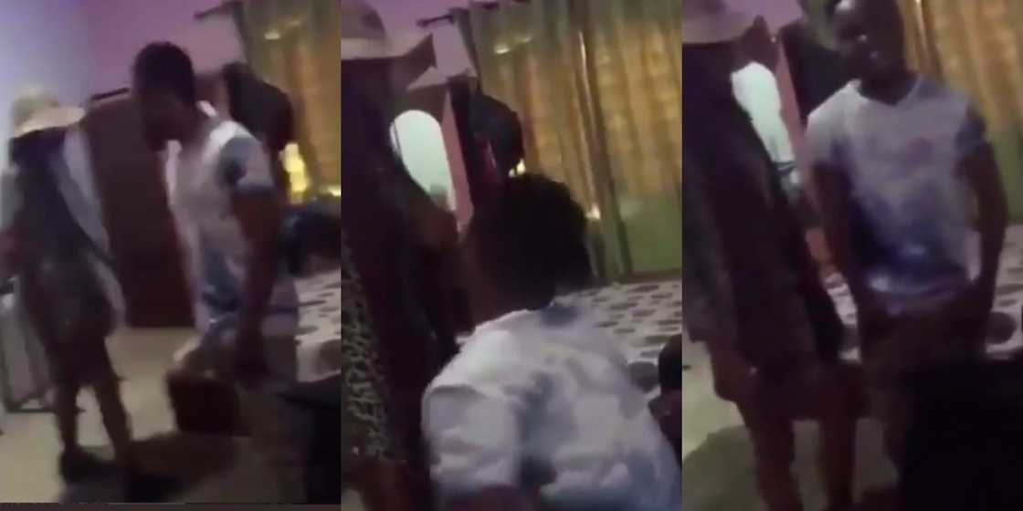 Two ladies dating one man show up at his place on same day and time; confusion erupts (video) Two ladies dating one man show up at his place on same day and time; confusion erupts (video)