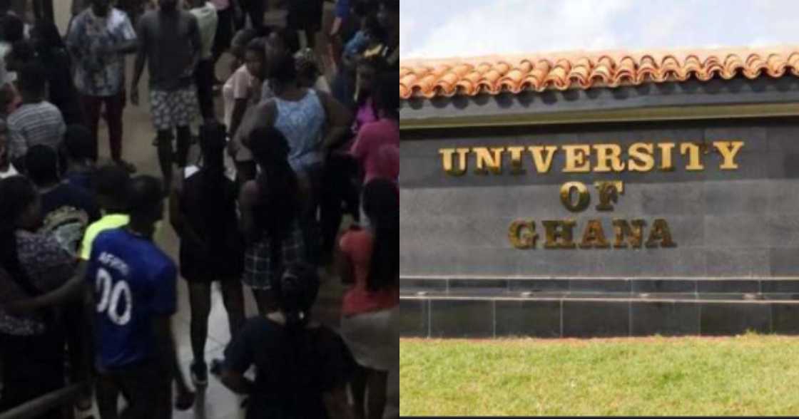 UG: Young man rushed to hospital after falling from 3rd floor in university, eyewitnesses speak UG: Young man rushed to hospital after falling from 3rd floor in university, eyewitnesses speak