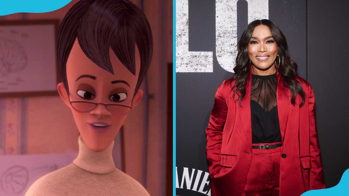 Mildred Duffy (L) and her voice actress, Angela Bassett (R).