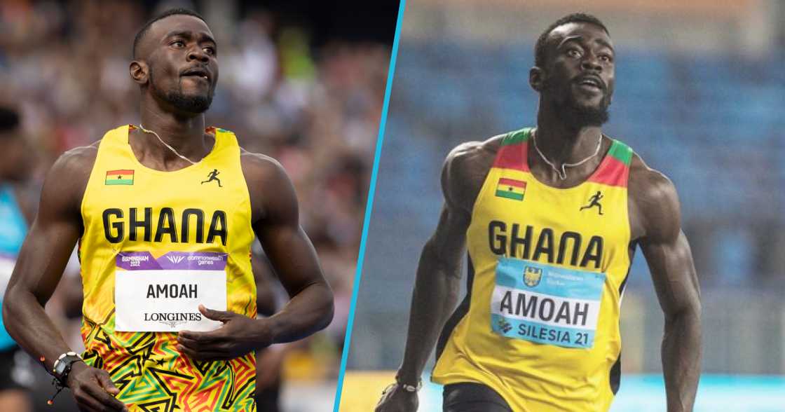 Joseph Paul Amoah wins gold in men’s 200m race at African Games. Joseph Paul Amoah wins gold in men’s 200m race at African Games.